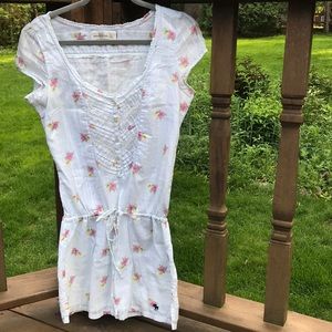 Abercrombie & Fitch floral prairie-style tie dress
